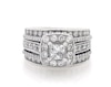 Thumbnail Image 1 of Previously Owned Diamond Bridal Set 1-3/8 ct tw 14K White Gold Size 5.25