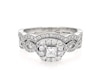 Thumbnail Image 1 of Previously Owned Neil Lane Princess-Cut Diamond Bridal Set 7/8 ct tw 14K White Gold Size 7.25