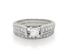 Thumbnail Image 1 of Previously Owned Princess-Cut Diamond Bridal Set 7/8 ct tw 14K White Gold Size 6.25