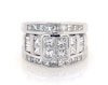 Thumbnail Image 1 of Previously Owned Princess-Cut Quad Diamond Bridal Set 2-1/2 ct tw 14K Two-Tone Gold Size 3.5