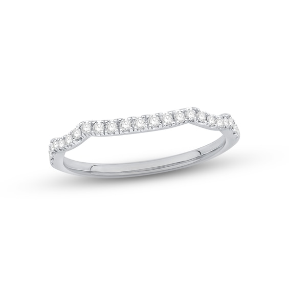 Previously Owned Diamond Wedding Band 1/5 ct tw Round-cut 14K White Gold