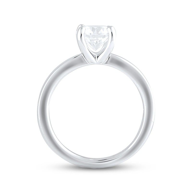 Main Image 3 of Previously Owned Lab-Grown Diamonds Solitaire Ring 1-1/2 ct tw Round-cut 14K White Gold (F/VS2)