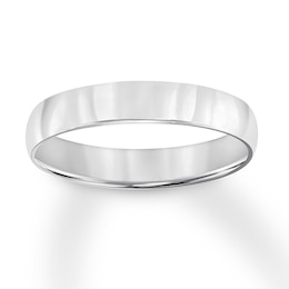 Previously Owned Wedding Band 18K White Gold 4mm