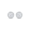 Thumbnail Image 2 of Previously Owned KAY Lab-Grown Diamonds Halo Stud Earrings 1 ct tw 14K White Gold (F/SI2)