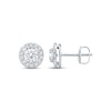 Thumbnail Image 3 of Previously Owned KAY Lab-Grown Diamonds Halo Stud Earrings 1 ct tw 14K White Gold (F/SI2)