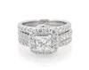 Thumbnail Image 1 of Previously Owned Neil Lane Princess-Cut Diamond Halo Bridal Set 2-7/8 ct tw 14K White Gold Size 5.75