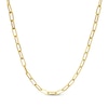 Thumbnail Image 1 of Previously Owned Paperclip Necklace Hollow 10K Yellow Gold 18"