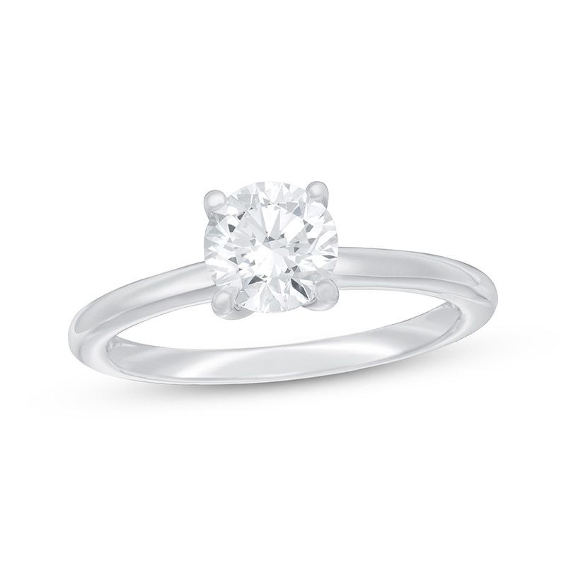 Main Image 1 of Previously Owned Lab-Grown Diamonds Solitaire Engagement Ring 1-1/2 ct tw 14K White Gold (F/SI2)