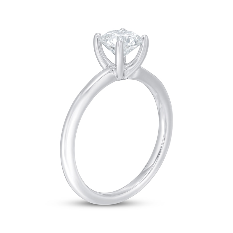 Main Image 2 of Previously Owned Lab-Grown Diamonds Solitaire Engagement Ring 1-1/2 ct tw 14K White Gold (F/SI2)