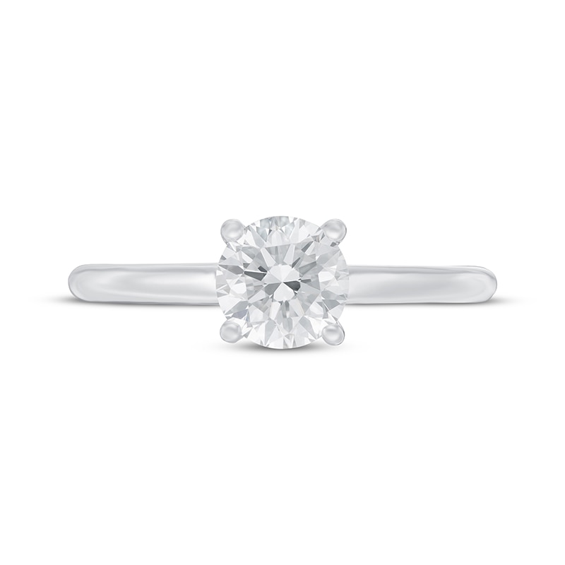 Main Image 3 of Previously Owned Lab-Grown Diamonds Solitaire Engagement Ring 1-1/2 ct tw 14K White Gold (F/SI2)
