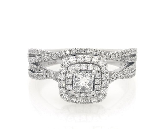 Previously Owned Neil Lane Princess-Cut Diamond Bridal Set 1-1/3 ct tw 14K White Gold Size 9