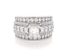 Thumbnail Image 1 of Previously Owned Princess-Cut Diamond Bridal Set 2-3/8 ct tw 14K White Gold Size 5