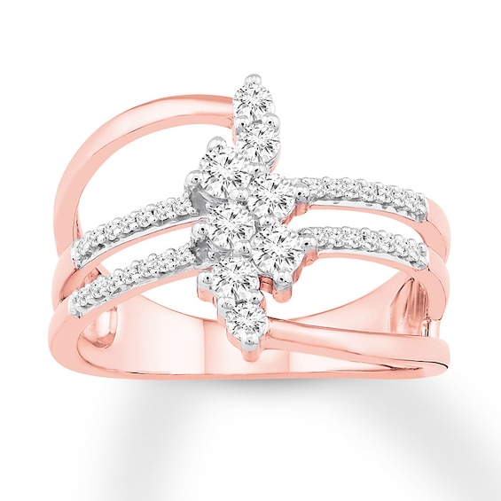 Previously Owned Diamond Ring 1/2 ct tw Round-cut 10K Rose Gold