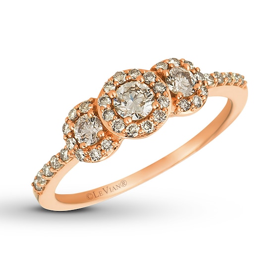 Previously Owned Le Vian Nude Diamond Ring 5/8 ct tw 14K Strawberry Gold