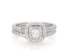 Thumbnail Image 1 of Previously Owned Neil Lane Princess-Cut Diamond Double Halo Bridal Set 1-1/3 ct tw 14K White Gold Size 6.5