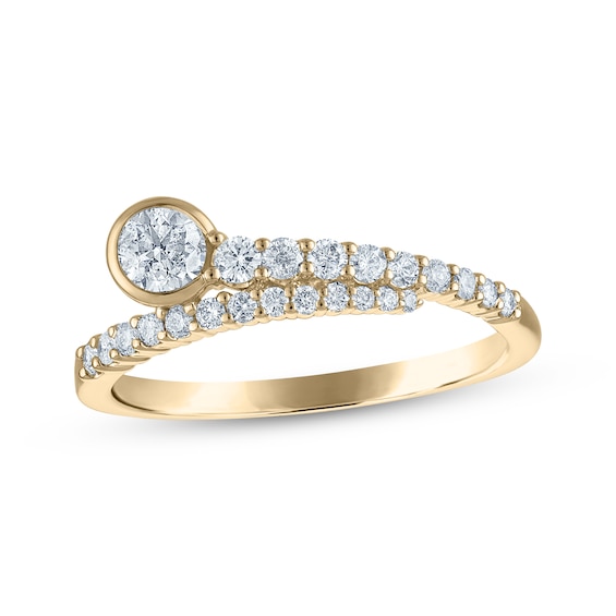 Previously Owned Diamond Bypass Anniversary Ring 1/ ct tw 14K Yellow Gold