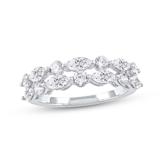 Previously Owned KAY Lab-Grown Diamonds Marquise & Round-Cut Ring 1-1/2 ct tw 10K White Gold