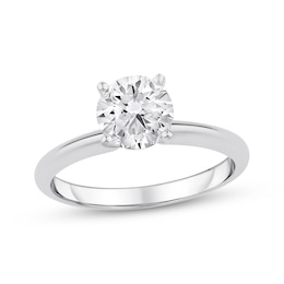 Previously Owned Lab-Grown Diamonds Round-Cut Solitaire Engagement Ring 1-1/4 ct tw 14K White Gold (I/SI2)