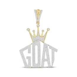 Previously Owned Men's Diamond GOAT with Crown Charm 3/4 ct tw 10K Yellow Gold
