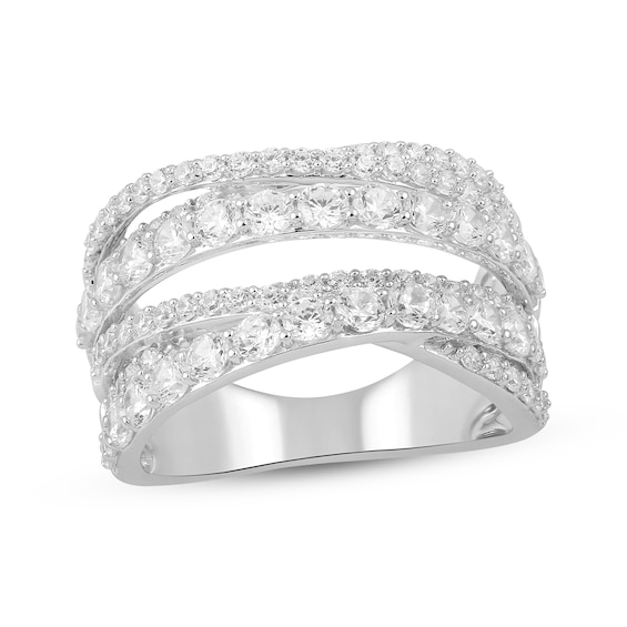Previously Owned KAY Lab-Grown Diamonds Crossover Fashion Ring 2 ct tw 10K White Gold
