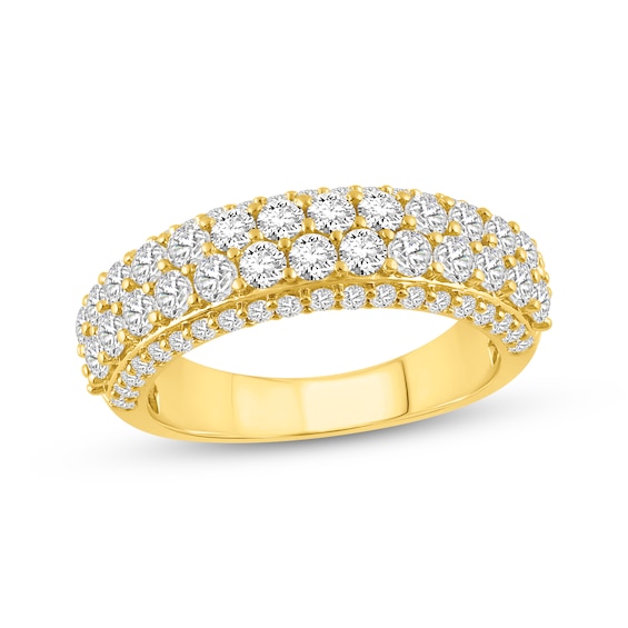 Previously Owned Diamond Multi-Row Anniversary Ring 1-1/2 ct tw 10K Yellow Gold