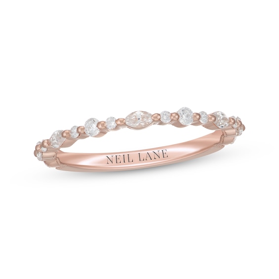 Previously Owned Neil Lane Premiere Marquise & Round-Cut Diamond Anniversary Band 3/8 ct tw 14K Rose Gold