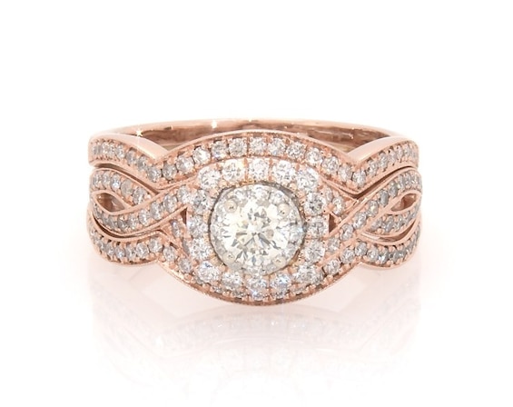 Previously Owned Neil Lane Bridal Set 1 ct tw Diamonds 14K Two-Tone Gold Size 8