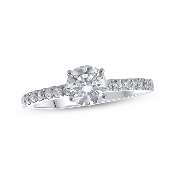 Previously Owned Lab-Grown Diamonds Round-Cut Engagement Ring 1-1/4 ct tw 14K White Gold