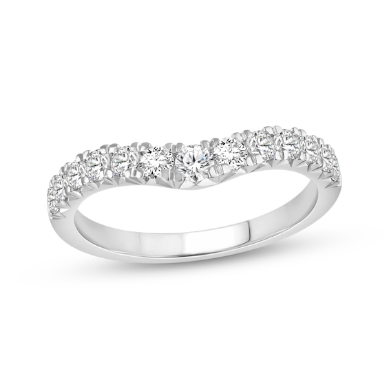 Previously Owned Lab-Grown Diamonds Contour Anniversary Ring 5/8 ct tw 14K White Gold