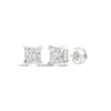 Thumbnail Image 1 of Previously Owned KAY Lab-Grown Diamonds Princess-Cut Solitaire Stud Earrings 1-1/2 ct tw 14K White Gold (F/SI2)