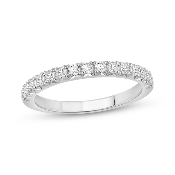 Previously Owned Lab-Grown Diamonds Anniversary Ring 1/2 ct tw 14K White Gold