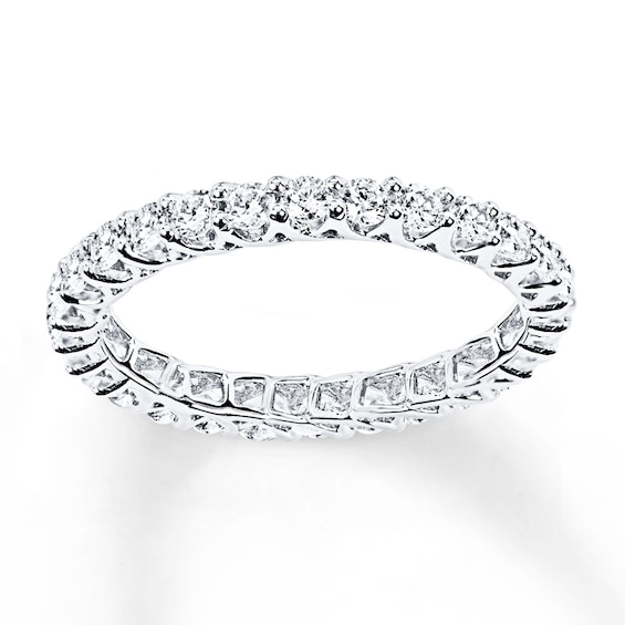 Previously Owned Diamond Eternity Ring 1 ct tw Round-cut 14K White Gold