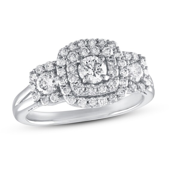 Previously Owned Diamond Engagement Ring 1 ct tw Round-cut 14K White Gold