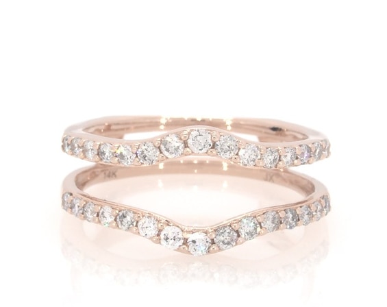 Previously Owned Diamond Enhancer Ring 1/2 ct tw Round-cut 14K Rose Gold