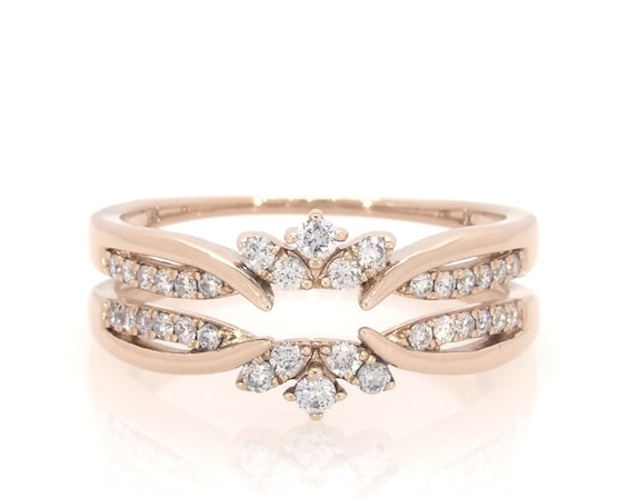 Previously Owned Diamond Enhancer Ring 3/8 ct tw Round-cut 14K Rose Gold