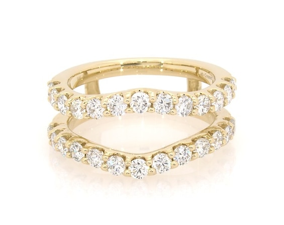 Previously Owned Lab-Grown Diamonds Contour Enhancer Ring 1-1/2 ct tw 14K Yellow Gold