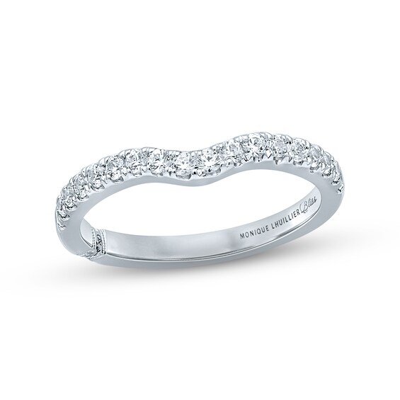 Previously Owned Monique Lhuillier Bliss Diamond Wedding Band 3/8 ct tw Round-cut 18K White Gold