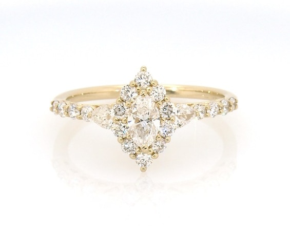 Previously Owned Marquise-Cut Diamond Engagement Ring 1 ct tw 14K Yellow Gold