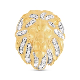 Previously Owned Diamond Lion Charm Clip 1/4 ct tw 10K Yellow Gold