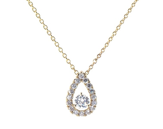 Previously Owned THE LEO Diamond Necklace 1/2 ct tw Round-cut 14K White Gold