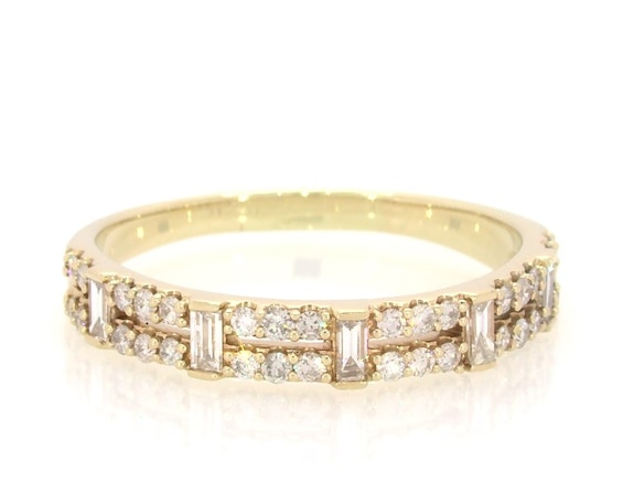 Previously Owned Diamond Two-Row Fashion Ring 1/2 ct tw 10K Yellow Gold