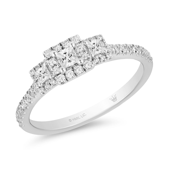 Previously Owned Hallmark Diamonds Engagement Ring 3/8 ct tw 10K Two-Tone Gold