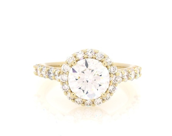 Previously Owned Lab-Grown Diamonds Engagement Ring 3 ct tw 14K White Gold