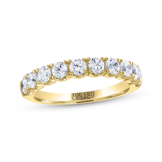 Previously Owned THE LEO Legacy Lab-Grown Diamond Anniversary Ring 1 ct tw 14K Yellow Gold