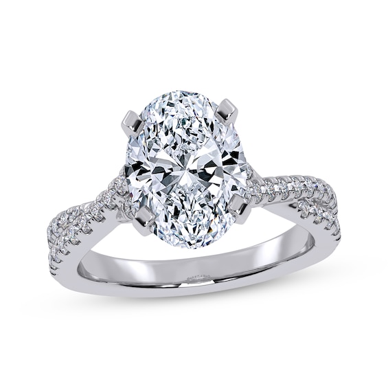 Previously Owned KAY Oval-Cut Lab-Grown Diamond Engagement Ring 2-1/2 ct tw 14K White Gold