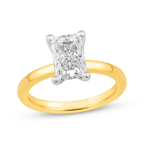 Previously Owned Radiant-Cut Lab-Grown Diamond Solitaire Engagement Ring 2 ct tw 14K Yellow Gold (F/VS2)