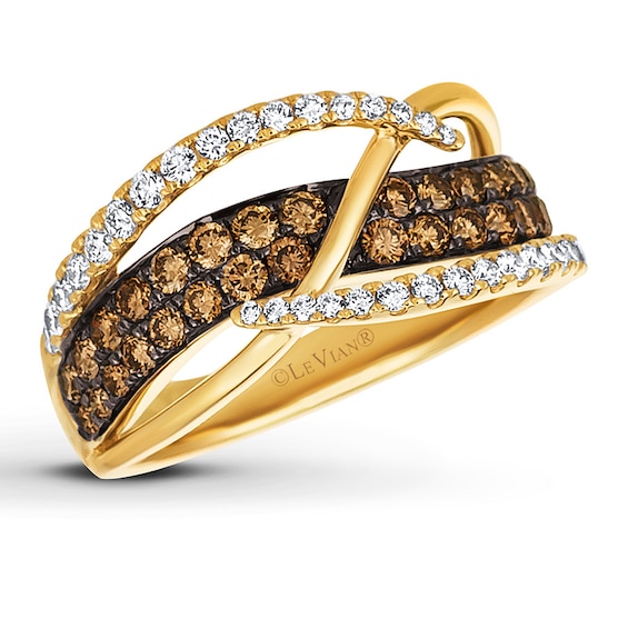 Previously Owned Le Vian Chocolate Diamonds 1 ct tw Ring 14K Honey Gold