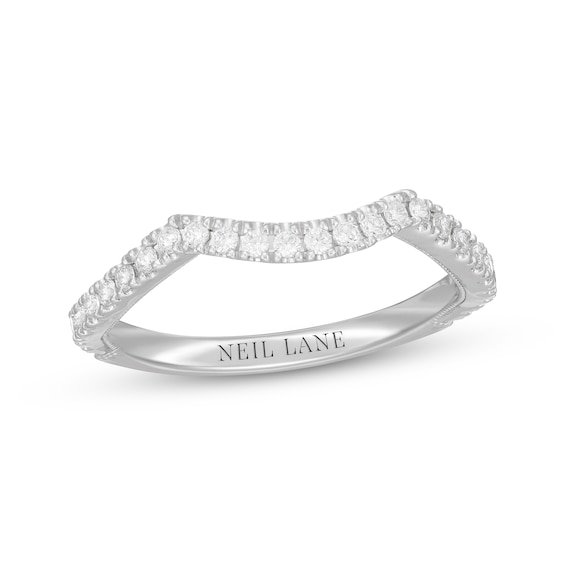 Previously Owned Neil Lane Diamond Wedding Band 1/3 ct tw Round-cut 14K White Gold