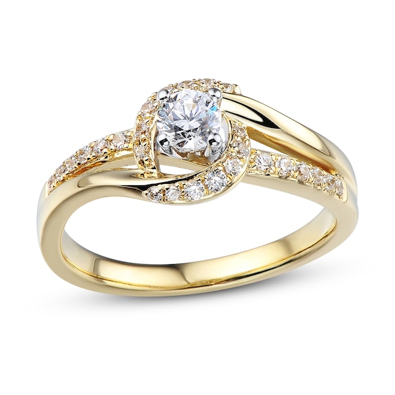 Previously Owned Diamond Engagement Ring 3/8 ct tw 10K Yellow Gold