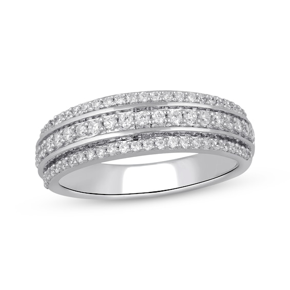 Previously Owned Diamond Multi-Row Fashion Ring 1/2 ct tw 10K White Gold